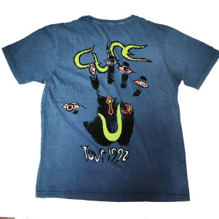 The Cure - Wish Tour '92 Official Unisex Stone Wash T-Shirt ( Men S, M, L) ***READY TO SHIP from Hong Kong***